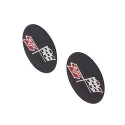 Trim Parts - Trim Parts 5951 68-77 Corvette Inside Door Handle Emblem PAIR - Image 2