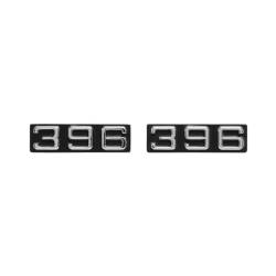 Trim Parts - Trim Parts 6830 70-72 Camaro Front Fender Emblem "396" PAIR - Image 1