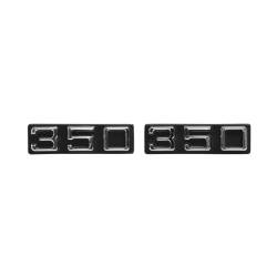 Trim Parts - Trim Parts 6831 70-75 Camaro Front Fender Emblem "350" PAIR - Image 1