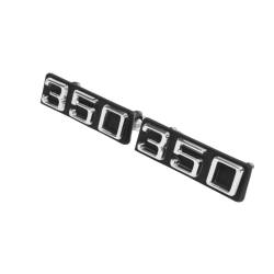 Trim Parts - Trim Parts 6831 70-75 Camaro Front Fender Emblem "350" PAIR - Image 2