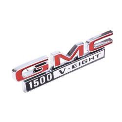 Trim Parts - Trim Parts 9821 68-72 GMC Truck Front Fender Emblem "GMC 1500 V-Eight" PAIR - Image 2