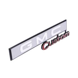 Trim Parts - Trim Parts 9875 1969-72 GMC Truck Glove Box Door Emblem "GMC Custom" EACH - Image 2