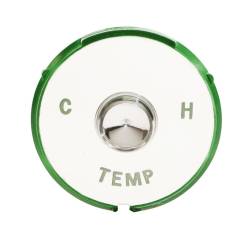 Trim Parts - Trim Parts 2096 1961-62 Full-Size Chevrolet Temperature Gauge Face EACH - Image 1