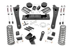 Rough Country Suspension Systems - Rough Country 38470 5" V2 Suspension Lift Kit for 19-24 RAM 3500 Diesel 4WD - Image 1