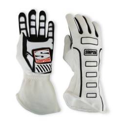 Simpson Safety - Simpson Safety 21300SW LTS Competitor Gloves Small White - Image 2