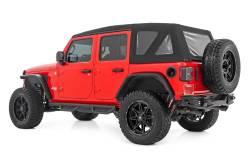 Rough Country Suspension Systems - Rough Country 90764B 3" Drop Step Nerf Bars Black for 07-18 Jeep Wrangler JK 4DR - Image 2