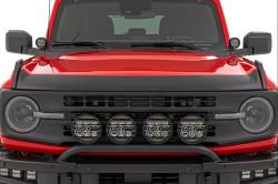 Rough Country Suspension Systems - Rough Country TC105204 Trail Cladding Hood Protector Black for 21-26 Bronco 4WD - Image 2