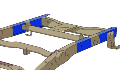 Rust Buster Frameworks - Rust Buster RB7334L LEFT Rear Frame Section for 07-13 Silverado/Sierra - Image 9