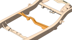 Rust Buster Frameworks - Rust Buster RB8428 Fuel Tank Crossmember for Toyota 4Runner/FJ Cruiser - Image 6