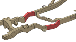 Rust Buster Frameworks - Rust Buster RB7615L LEFT Center Forward Frame Section for 94-04 S10/Sonoma 4WD - Image 9