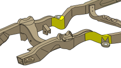 Rust Buster Frameworks - Rust Buster RB7605R RIGHT Front Frame Section for 94-04 S10/Sonoma 4WD - Image 5