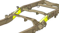 Rust Buster Frameworks - Rust Buster RB7315R RIGHT Forward Rear Frame Section for 99-06 Silverado/Sierra - Image 7
