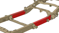 Rust Buster Frameworks - Rust Buster RB7314L Left Rear Center Frame Section for 99-06 Silverado/Sierra - Image 6