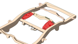 Rust Buster Frameworks - Rust Buster RB8426L LEFT Rear Upper Coil Spring Bucket for 4Runner/FJ Cruiser - Image 8