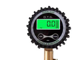 Up Down Air - Up Down Air 12010001 Digital Tire Gauge w/Valve Kit & Storage Bag - Image 1