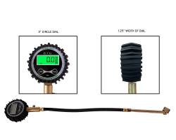 Up Down Air - Up Down Air 12010001 Digital Tire Gauge w/Valve Kit & Storage Bag - Image 2
