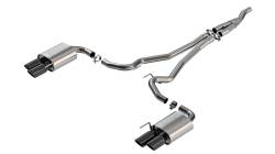 Borla - Borla 140982BC ATAK Cat-Back Exhaust Dual Split Rear Exit 24-26 Mustang Eco 2.3L - Image 1