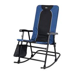 Faulkner - Faulkner 49598H Dakota Folding Rocking Chair Blue/Black 42.1"x24"x35.8" - Image 1
