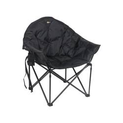 Faulkner - Faulkner 49570H BigDog Bucket Folding Chair Black Polyester Fabric - Image 2