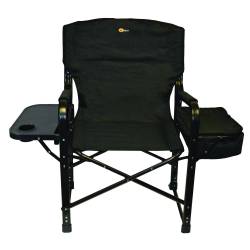 Faulkner - Faulkner 49580 El Capitan Folding Director Chair w/Tray & Cooler Bag Black - Image 1