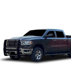 Black Horse Off Road - Black Horse RU-DORA19-B RUGGED HD Grille Guard Black for 19-25 RAM 1500 - Image 2
