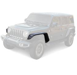 Black Horse Off Road - Black Horse TFFJL1 Black Front Fender Flares for 18-25 Jeep Wrangler/Gladiator - Image 1