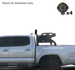Black Horse Off Road - Black Horse RB-BA1B-PLB Atlas Roll Bar Kit w/LEDs for F150/Ram/Tundra/Titan - Image 1