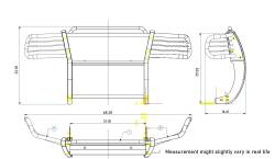 Black Horse Off Road - Black Horse 17FR20MA Black Grille Guard for Ford Ranger - Image 2