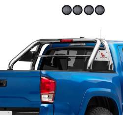 Black Horse Off Road - Black Horse RB015SS-PLFB Classic Roll Bar w/5.3" LED's SS for F250/F350/F450 SD - Image 2