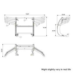 Black Horse Off Road - Black Horse 17H151402MA Black Grille Guard for 16-22 Honda Pilot - Image 2
