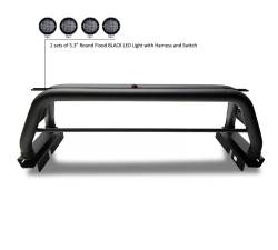 Black Horse Off Road - Black Horse RB09BK-PLFB Roll Bar Kit w/LED Flood Lights Blk for 20-25 Gladiator - Image 2