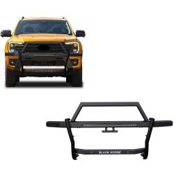 Black Horse Off Road - Black Horse RAGF10-K1 Rambler Grille Guard w/30" LED Black for 19-24 Ranger - Image 1