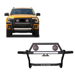 Black Horse Off Road - Black Horse RAGF10-PLFR Rambler Grille Guard w/5.3" LED's for 19-24 Ford Ranger - Image 1