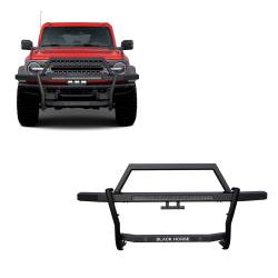 Black Horse Off Road - Black Horse RAGF20-K1 Rambler Grille Guard w/30" LED Black for 21-25 Ford Bronco - Image 1