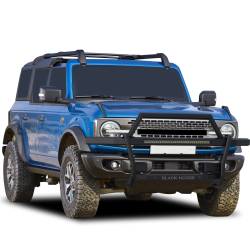 Black Horse Off Road - Black Horse RAGF20-K1 Rambler Grille Guard w/30" LED Black for 21-25 Ford Bronco - Image 2