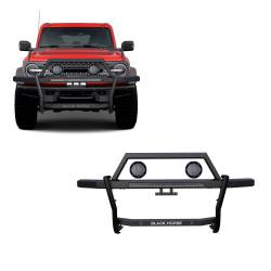 Black Horse Off Road - Black Horse RAGF20-K1PLFB Rambler Grille Guard w/5.3" & 30" Blk LED for Bronco - Image 1
