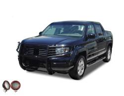 Black Horse Off Road - Black Horse 17A152500A1MA-PLFR Black Grille Guard for 06-14 Honda Ridgeline - Image 2