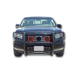 Black Horse Off Road - Black Horse 17A152500A1MA-PLR Black Grille Guard w/LED for 06-14 Honda Ridgeline - Image 2