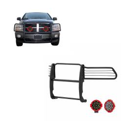 Black Horse Off Road - Black Horse 17DG105MA-PLR Black Grille Guard w/LED for RAM 1500/2500/3500 - Image 1