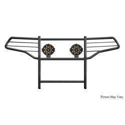 Black Horse Off Road - Black Horse 17FJ31MA-PLB Black Grille Guard w/LED for 20-24 Ford Explorer - Image 1