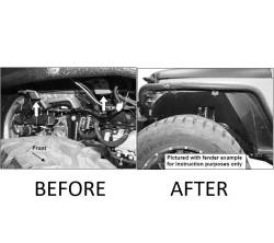 Black Horse Off Road - Black Horse INFR20G Full Set Inner Fender Flares Liners Front/Rear - Image 2