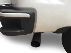 Black Horse Off Road - Black Horse MT-RR01BK Muffler Tip Blk All Cars Trucks SUVs 3"inlet 4"outlet 10"L - Image 1