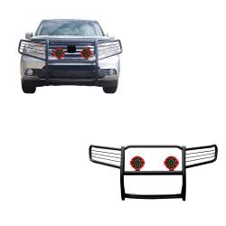 Black Horse Off Road - Black Horse 17H151402MA-PLR Black Grille Guard w/LED for 16-22 Honda Pilot - Image 1