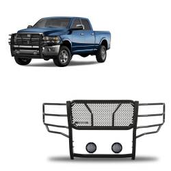 Black Horse Off Road - Black Horse RU-DORA10-B-PLFB RUGGED HD Grille Guard w/5.3" LED for RAM 2500/3500 - Image 1