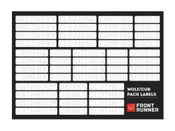 Front Runner - Front Runner SBOX026 Wolf/Cub Pack Campsite Organizing Labels - Image 6