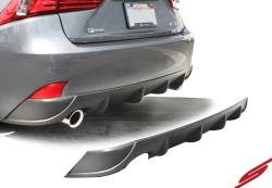 Stillen - Stillen KB31002MB Rear Diffuser Matte Black for 14-16 Lexus IS250/IS350 - Image 2