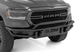 Rough Country Suspension Systems - Rough Country 51214 Tubular Black Front Bumper for 19-24 RAM 1500 2WD/4WD - Image 1