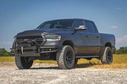 Rough Country Suspension Systems - Rough Country 51214W Tubular Front Winch Bumper Black for 19-24 RAM 1500 - Image 6
