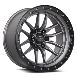 Lock Off-Road - Lock Off-Road KRAWLER-7969MGMBR LC06 Krawler 17x9 6x5.5 12mm Matte Gray/Black - Image 1