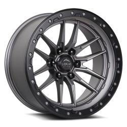 Lock Off-Road - Lock Off-Road LC06 Krawler 18x9 6x5.5 12mm Matte Gray/Black KRAWLER-8969MGMBR - Image 1